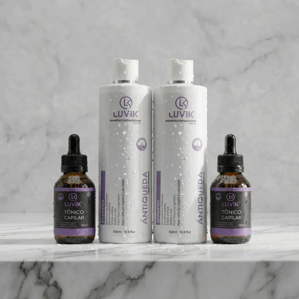 Shampoo Antiqueda e Tônico | DHT-Safe™